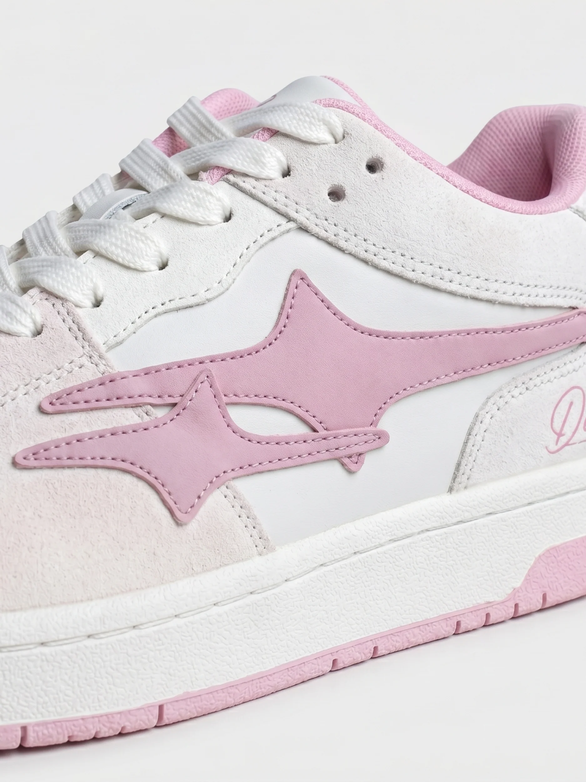 DCRB Blush Suede Sneakers - Image 4