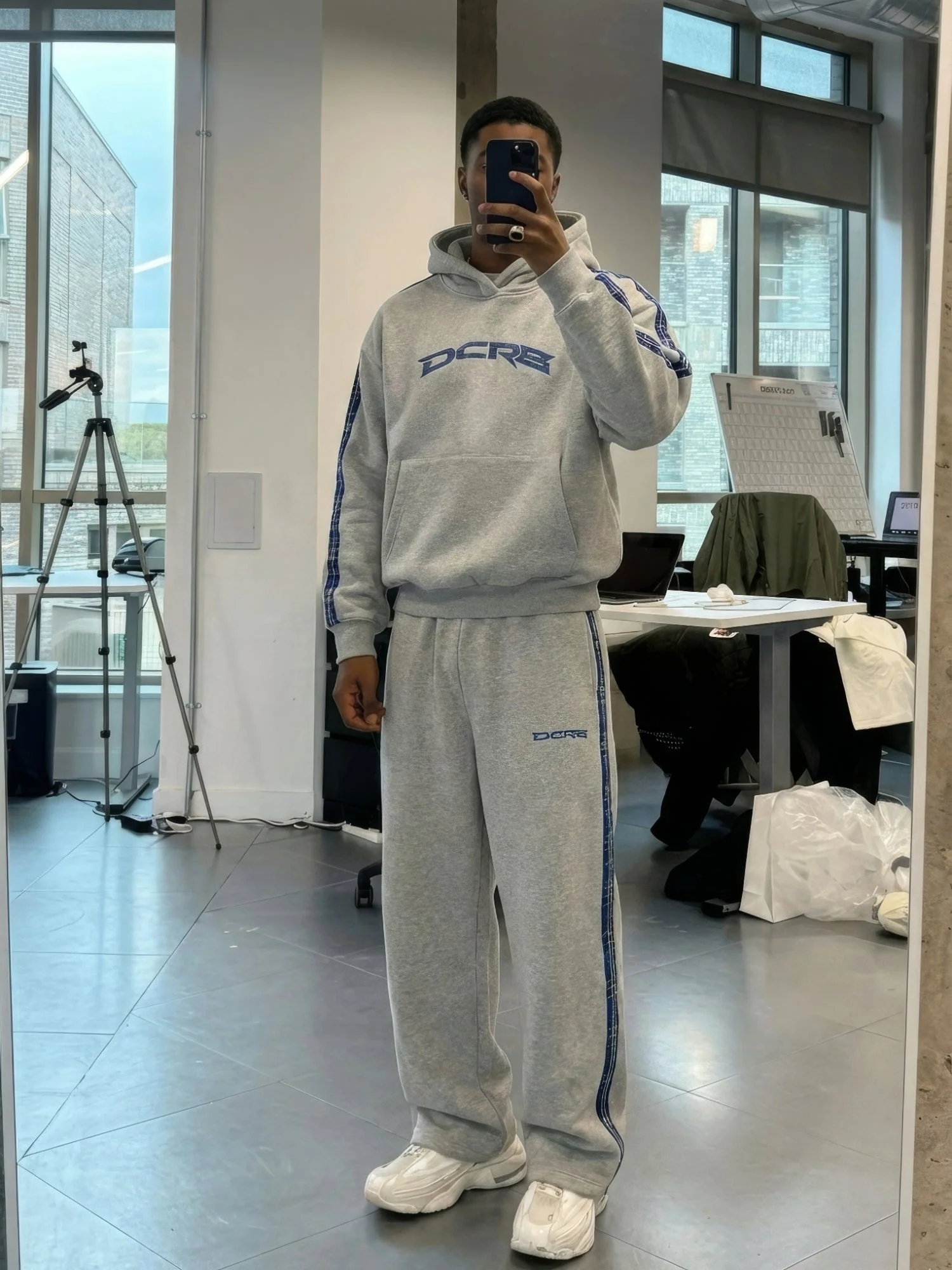 DCRB Checkered Stripe Hoodie - Image 6