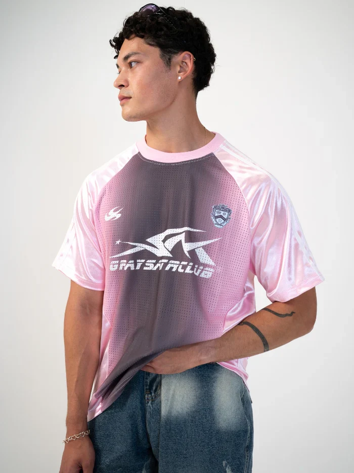 DCRB Distressed Football Mesh Tee - Image 2