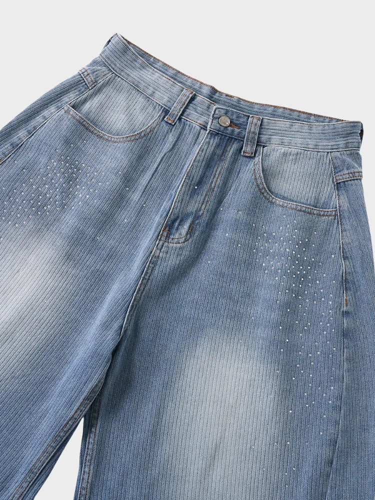 DCRB Rhinestone Longline Jorts - Image 7