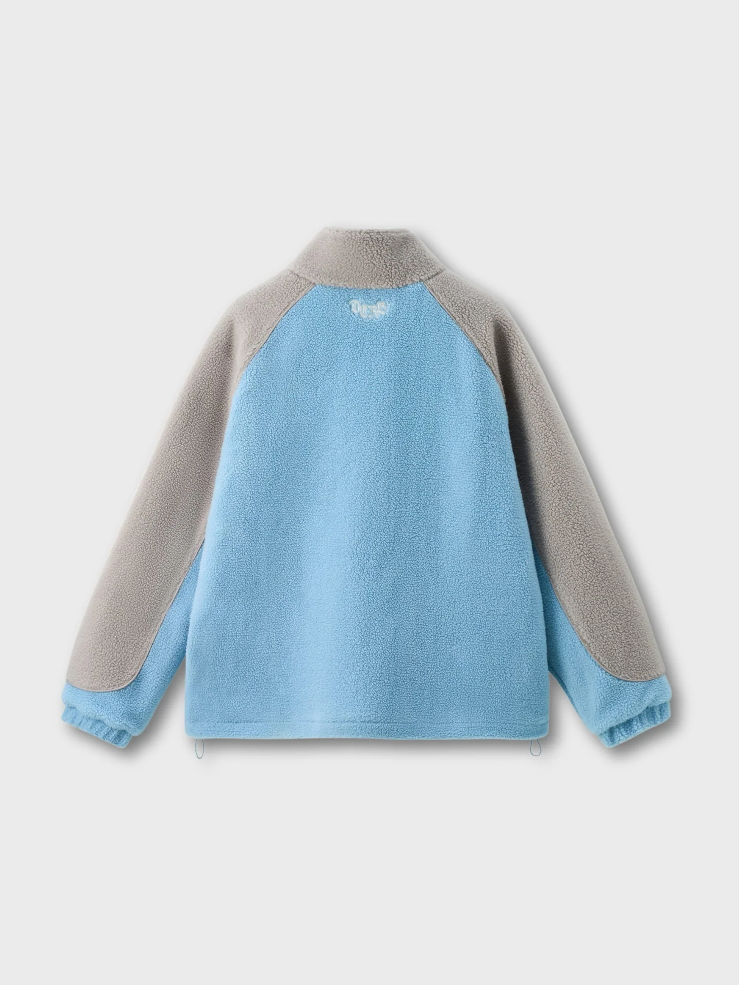 DCRB Two Tone Sherpa Fleece Jacket Blue - Image 4