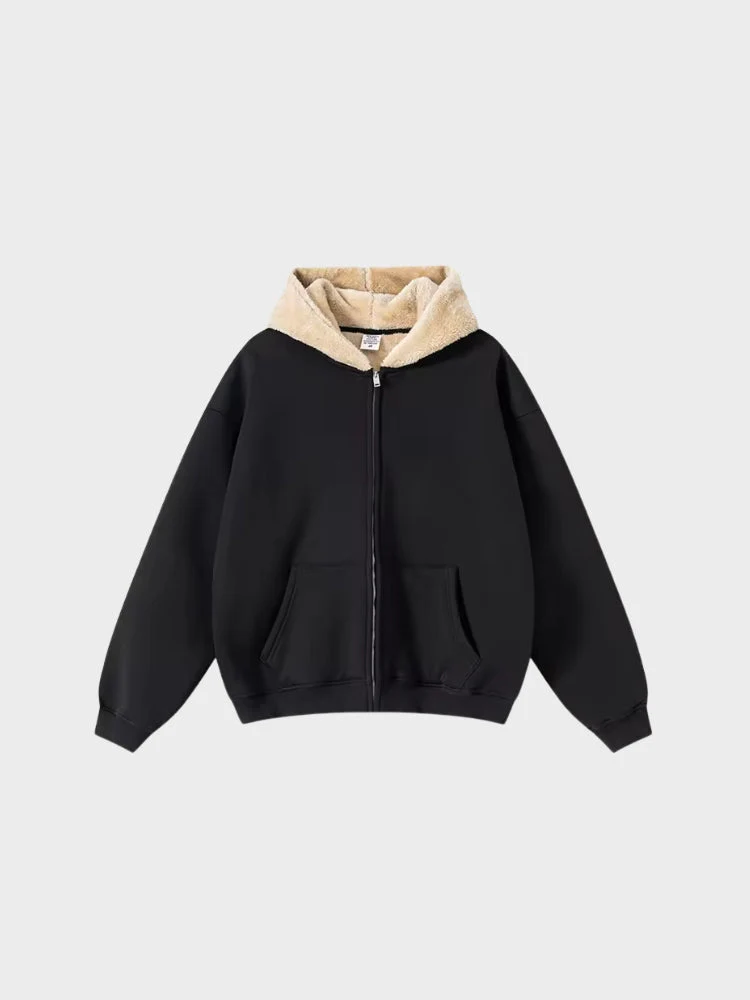 DCRB Zipper with Teddy Hoodie - Image 4