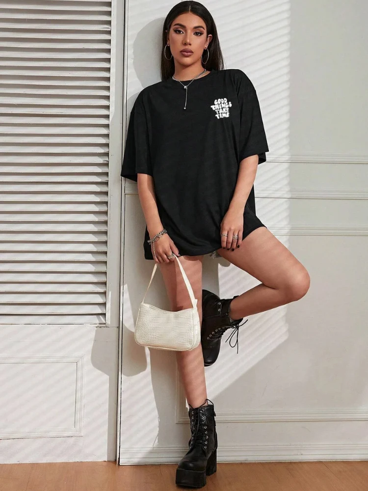 Good Things Take Time Oversized Tee - Image 3