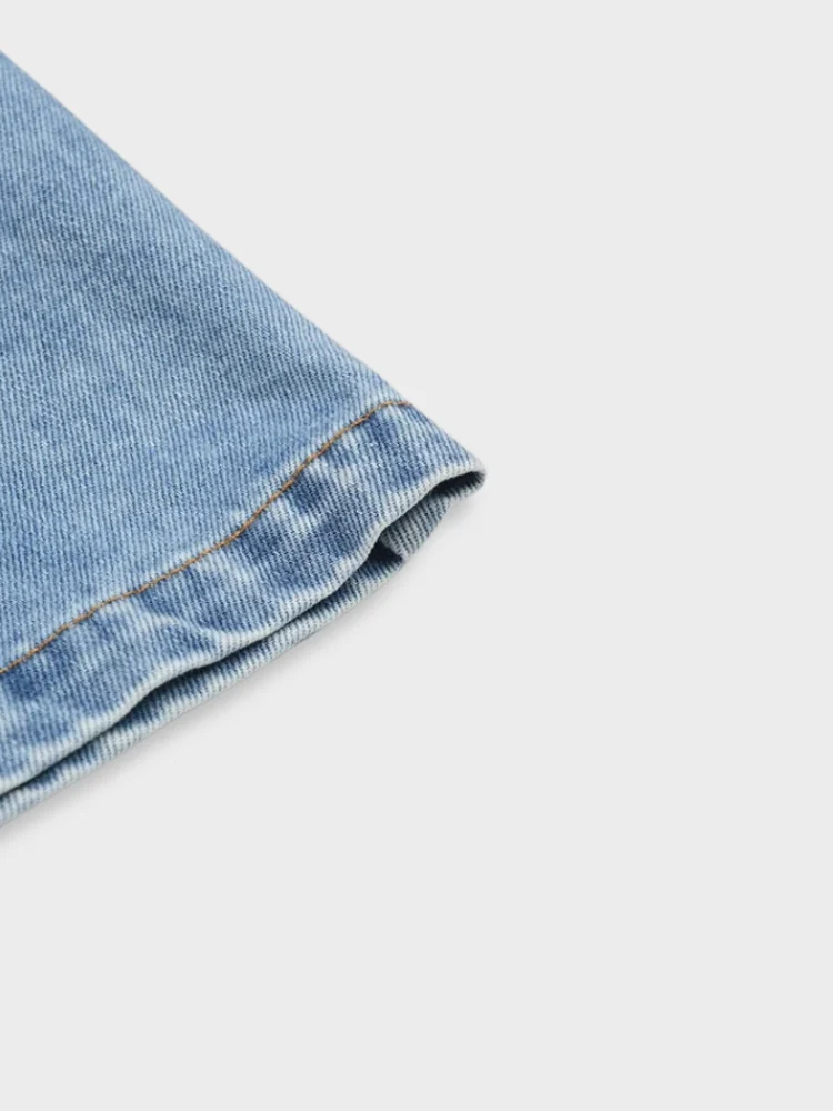 High Wait Half Denim Jeans - Image 4