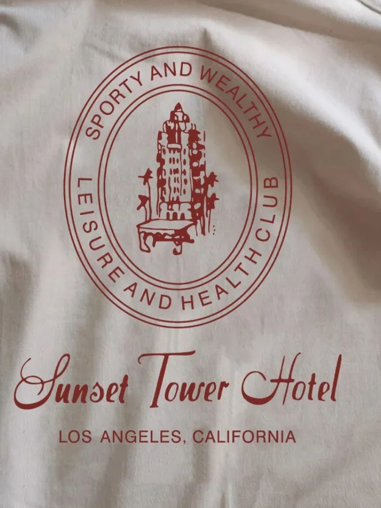 Vintage Sunset Tower Hotel Tee - Image 5