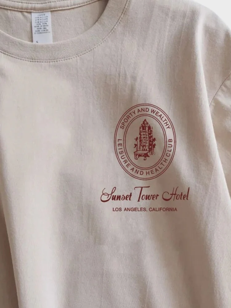 Vintage Sunset Tower Hotel Tee - Image 6